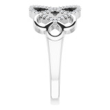 14K White 1/5 CTW Diamond Woven Ring - 123100600P photo 4