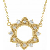 14K Yellow 1/4 CTW Diamond Accented 18 Necklace - 86835611P photo