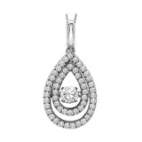 Gems One 14KT White Gold & Diamond Rhythm Of Love Neckwear Pendant  - 3/8 ctw - ROL1017-4WC photo
