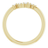 14K Yellow  1/8 CTW Diamond Matching Band - 124036613P photo 2
