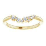 14K Yellow  1/8 CTW Diamond Matching Band - 124036613P photo 3