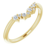 14K Yellow  1/8 CTW Diamond Matching Band - 124036613P photo