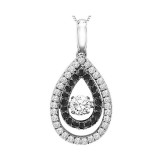 Gems One 14KT White Gold & Diamond Rhythm Of Love Neckwear Pendant  - 3/8 ctw - ROL1017-4WCBLK photo