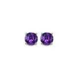 Gems One 14Kt White Gold Amethyst (1 Ctw) Earring - EMR50-4W photo