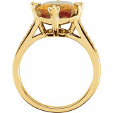 14K Yellow Citrine & .08 CTW Diamond Ring - 6724060001P photo 2