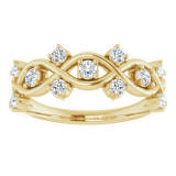 14K Yellow 3/8 CTW Diamond Anniversary Band - 124118601P photo 3