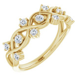 14K Yellow 3/8 CTW Diamond Anniversary Band - 124118601P photo