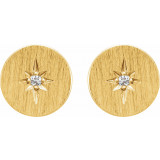 14K Yellow .02 CTW Diamond Earrings - 86337601P photo 2