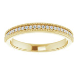 14K Yellow 1 mm Round 1/10 CTW Diamond Anniversary Band - 12297960009P photo 3