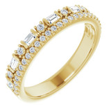 14K Yellow 1/2 CTW Diamond Anniversary Band - 124021601P photo