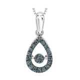 Gems One 14KT White Gold & Diamond Rhythm Of Love Neckwear Pendant  - 1/5 ctw - ROL1023-4WCBL photo