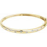 14K Yellow 1/2 CTW Diamond Bangle Bracelet - 60890209530P photo