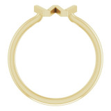 14K Yellow Initial W Ring - 51895234P photo 2