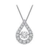 Gems One Silver (SLV 995) Diamond Rhythm Of Love Neckwear Pendant   - 1/2 ctw - ROL1113-SSD photo
