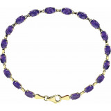 14K Yellow Amethyst 7.25 Bracelet - 651539101P photo