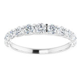 14K White 3/4 CTW Diamond Anniversary Band - 123897600P photo 3