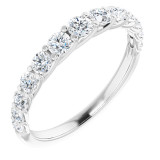 14K White 3/4 CTW Diamond Anniversary Band - 123897600P photo