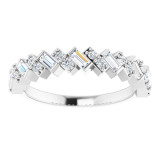 14K White 3/8 CTW Diamond Anniversary Band - 123647600P photo 3