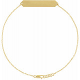 14K Yellow Geometric 7-8 Bracelet - BRC7681001P photo 2