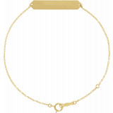 14K Yellow Geometric 7-8 Bracelet - BRC7681001P photo
