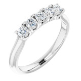 14K White 1/2 CTW Diamond Anniversary Band - 12280860001P photo