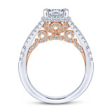 Gabriel & Co. 14k Two Tone Gold Infinity Split Shank Engagement Ring - ER13994R4T44JJ photo 2