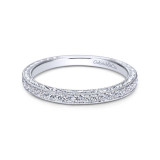 Gabriel & Co. 14k White Gold Victorian Eternity Wedding Band - WB7288W44JJ photo