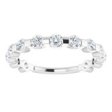 14K White 1/2 CTW Diamond Anniversary Band - 123208605P photo 3