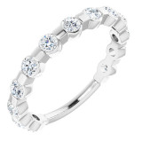 14K White 1/2 CTW Diamond Anniversary Band - 123208605P photo