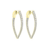 Gems One 14Kt Yellow Gold Diamond (1Ctw) Earring - ER10112-4YC photo