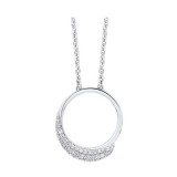 Gems One Silver Cubic Zirconia  Pendant - PD10366-SSW photo