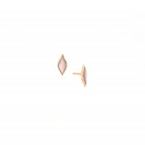 Kabana 14k Rose Gold Mother of Pearl Inlay Earring photo