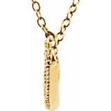 14K Yellow 1/6 CTW Diamond Bar 16-18 Necklace - 65108560000P photo 2