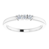 14K White 1/6 CTW Diamond Anniversary Band - 1239756004P photo 3