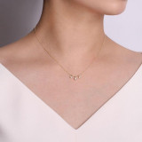 Gabriel & Co. 14k Yellow Gold Lusso Diamond Necklace - NK6029Y45JJ photo 3