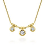 Gabriel & Co. 14k Yellow Gold Lusso Diamond Necklace - NK6029Y45JJ photo
