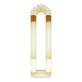 14K Yellow 1/8 CTW Diamond Geometric Ring - 122922601P photo 4