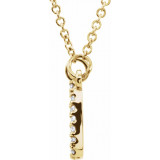 14K Yellow 1/10 CTW Diamond 16 Necklace - 85862100P photo 2