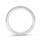 Gabriel & Co. 14k White Gold Contemporary Anniversary Wedding Band - WB10951W44JJ photo 2