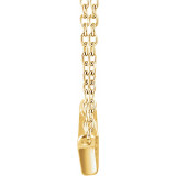 14K Yellow 1/4 CTW Diamond Baguette Bar 16-18 Necklace - 65188560003P photo 2