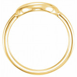 14K Yellow Circle Ring - 51602102P photo 2