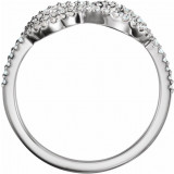 14K White 1/3 CTW Diamond Knot Ring - 122826600P photo 2