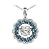 Gems One 14KT White Gold & Diamond Rhythm Of Love Neckwear Pendant  - 1/2 ctw - ROL1052-4WCBL photo