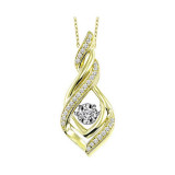 Gems One 10KT Yellow Gold & Diamond Rhythm Of Love Neckwear Pendant  - 1/6 ctw - ROL1203-1YC photo
