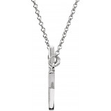 14K White Star 16 Necklace - 85877101P photo 2