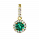 Stanton Color 14k Gold Emerald Pendant photo