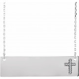 14K White .03 CTW Diamond Cross 16-18 Necklace - 86530609P photo