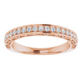 14K Rose 1/3 CTW Diamond Anniversary Band - 123998602P photo 3