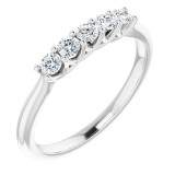 14K White 1/3 CTW Diamond Anniversary Band - 1238736004P photo