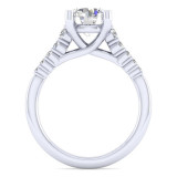 Gabriel & Co. 14k White Gold Contemporary Halo Engagement Ring - ER11755R8W44JJ photo 2